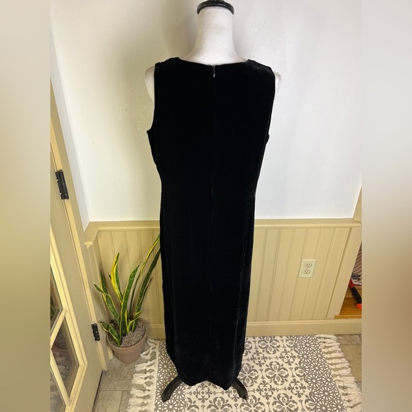 Vintage Chia & Chia Velvet Silk Maxi Slip Dress Sz 12 Fairy Whimsgioth Evening - Picture 8 of 11